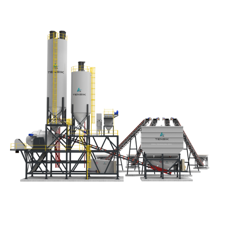 Wet Stationary Batch Plant, concrete equipment.